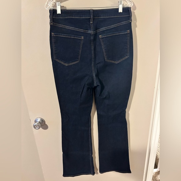 Old Navy higher high rise pin tuck flare jeans, size 12 - Picture 3 of 4